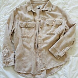 American Eagle Outfitters Beige oversized Shirt Jacket